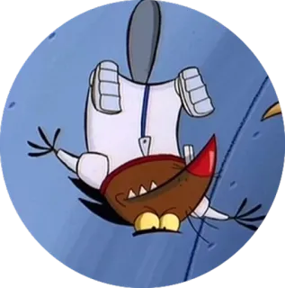 ⚪️ Daggett Beaver The Angry Beavers cartoon, animal, beaver, the angry beavers, nickelodeon telegram sticker