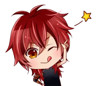 😜 Anime, Sticker, Chibi, Personaggio, Cartone animato telegram sticker