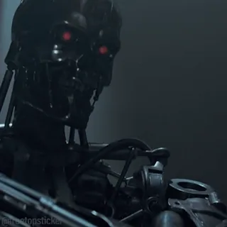 🤖 Terminator 로봇, 사이보그, 기계, 해골, SF, 인공지능, 터미네이터 telegram sticker