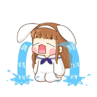 😭 huilen, anime, verdrietig, tranen, emotie telegram sticker