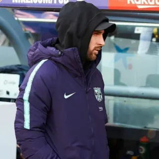 🎲 Lionel Messi ฟุตบอล, อเมริกันฟุตบอล, นักกีฬา, บาร์เซโลนา, เมสซี่ telegram sticker
