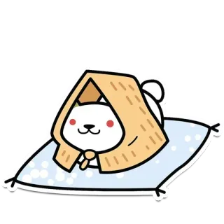 🤕 кот, ковер, милый, животное, мультфильм whatsapp sticker