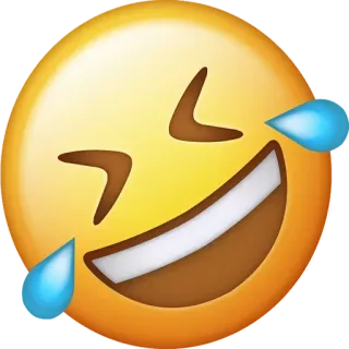 🤣 emoji, laughing, crying, tears of joy, smiley, face telegram sticker