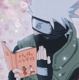 😍 Kakashi Naruto Ichacha Paradise kakashi, naruto, anime, livro, ninja telegram sticker