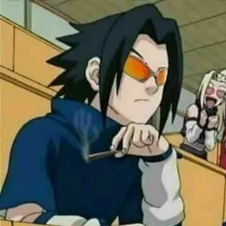 😎 Sasuke Uchiha Naruto anime, sasuke, naruto, character, manga telegram sticker