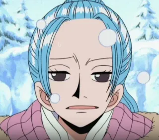 🥴 Vivi Nefertari One Piece Anime, Mädchen, Winter, Vivi, Nefertari telegram sticker