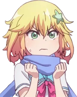 😠 anime, cartoon, angry, cute, girl, character telegram sticker