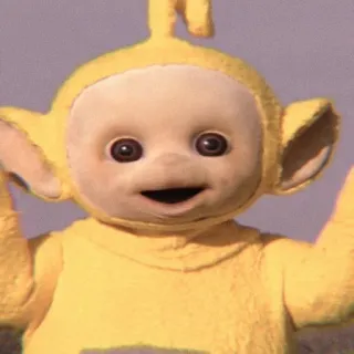 💭 Laa-Laa Teletubbies Laa-Laa, Télétubbies, jaune, enfants, télévision, personnage telegram sticker