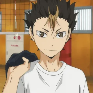 🏐 Nishinoya Yuu Haikyuu!! nishinoya yuu, haikyuu, anime, sports, volleyball, manga telegram sticker
