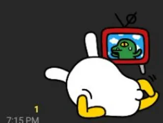 😮‍💨 1 Dessin animé, Détendu, Télévision, Animal, Personnage whatsapp sticker