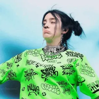🌵 Billie Eilish singer, pop star, celebrity, music, billie eilish, teenager telegram sticker