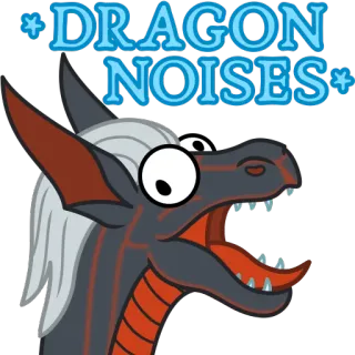 🐲 DRAGON NOISES naga, kebisingan, fantasi, makhluk, stiker telegram sticker