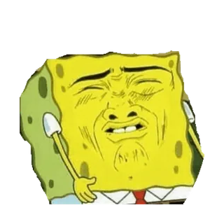 ๐ SpongeBob SquarePants SpongeBob, cartoon, funny face, meme telegram sticker