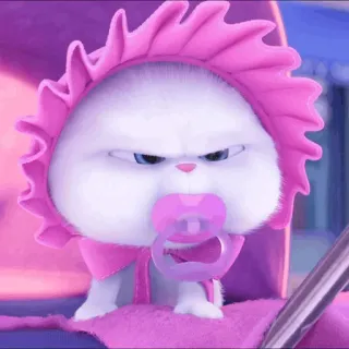 ☁️ Snowball The Secret Life of Pets coniglio, bambino, carino, arrabbiato, cartoni animati, palla di neve, Pets - Vita da animali whatsapp sticker
