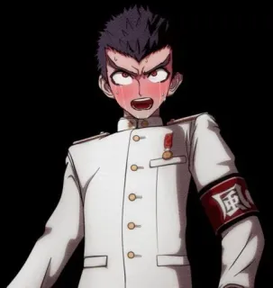 🌟 Kiyotaka Ishimaru Danganronpa Anime, Kiyotaka Ishimaru, Danganronpa, Personaggio, Videogioco telegram sticker