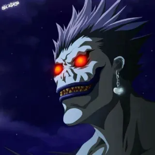📓 Ryuk Death Note Аниме, Синигами, Смерть, Бог, Рюк telegram sticker