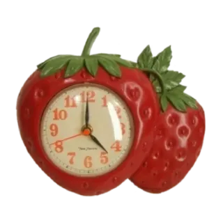🍓 Time Electric fragola, orologio, tempo, elettrico, frutta telegram sticker