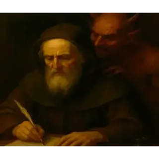 🔥 Saint Benedict Saint Benedict and the Devil telegram sticker