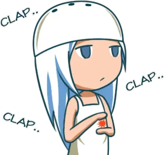 👏 CLAP.. Dessin animé, Anime, Illustration, Applaudissement, Émotion, Sticker whatsapp sticker