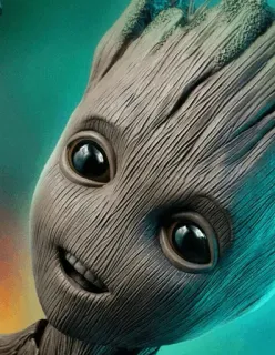 🌴 Groot Guardians of the Galaxy Groot, Marvel, Vệ binh dải Ngân Hà, Cây, Nhân vật telegram sticker