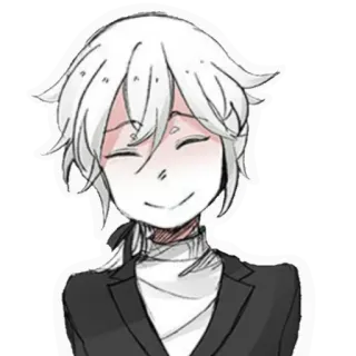 😇 Estilo anime, Manga, Personaje, Retrato, Arte telegram sticker