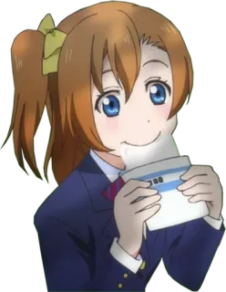 🍞 Honoka Kosaka Love Live! anime, cute, school uniform, girl telegram sticker