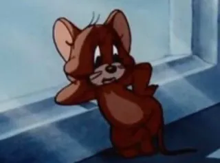 🤍 Jerry Tom and Jerry Cartoon, Maus, Jerry, niedlich telegram sticker