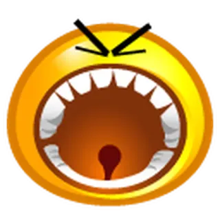 😫 en colère, emoji, crier, cri, rage, fou whatsapp sticker