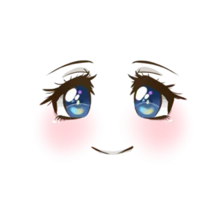 🥺 ojos, lindo, anime, arte digital, dibujos animados, mejillas rojas telegram sticker