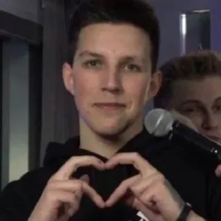 ❤️ man, heart, love, hands, portrait telegram sticker