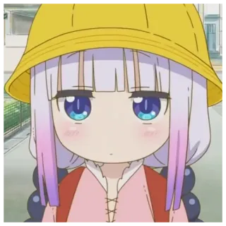 💊 Kanna Kamui Miss Kobayashi's Dragon Maid Anime, Mignon, Dragon, Kawaii, Kanna telegram sticker