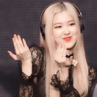 🐰 Rose Роуз, Blackpink, Певица, Kpop, Девушка, Женщина, Музыка telegram sticker
