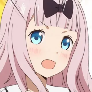 😠 Chika Fujiwara Kaguya-sama: Love Is War anime, chika fujiwara, kaguya sama love is war, cute, manga, girl whatsapp sticker