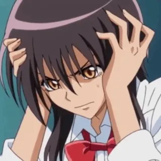 🍂 Misaki Ayuzawa Maid Sama! Anime, Maid Sama, Misaki Ayuzawa, Marah, Frustrasi, Gadis anime telegram sticker