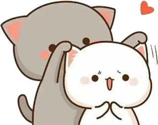 😗 kucing, lucu, kawaii, kartun, hewan, cinta, hubungan telegram sticker