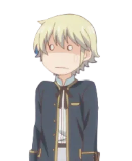 🙃 アニメ, マンガ, 漫画, キャラクター, 心配, 怖い, 表情 telegram sticker