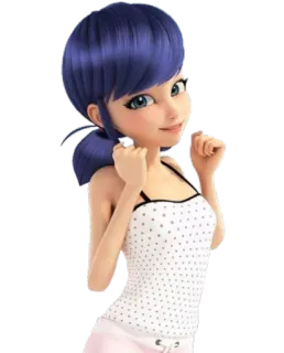 🙂 Marinette Dupain-Cheng Miraculous: Tales of Ladybug & Cat Noir Мультфильм, Аниме, Персонаж, Маринетт, Леди Баг telegram sticker