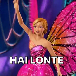 👋 HAI LONTE Barbie, kreskówka, wróżka, animowany, film, postacie whatsapp sticker