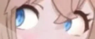 👀 anime, olhos, desenho animado, menina telegram sticker