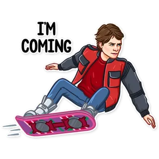 Back to the Future telegram stickers