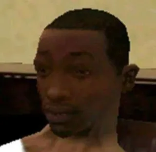 😠 Carl Johnson Grand Theft Auto: San Andreas gta, san andreas, carl johnson, cj, 게임 telegram sticker