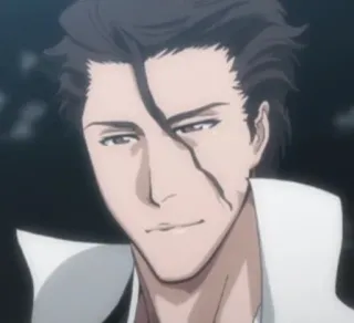 😄 Aizen Sosuke Bleach anime, villain, manga, aizen, sosuke telegram sticker