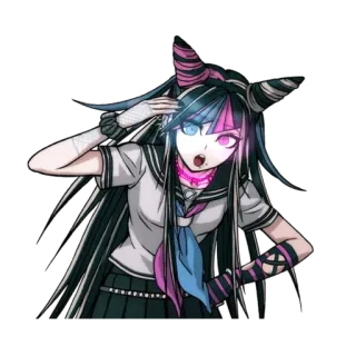 🗣 Ibuki Mioda Danganronpa Anime, Danganronpa, Ibuki Mioda, Charakter, Schuluniform telegram sticker
