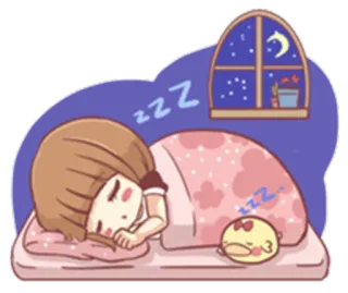 😴 zzz 수면, 만화, 밤, 달, 꿈, 귀여운 telegram sticker