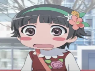 😦 anime, girl, cute, character, cartoon telegram sticker