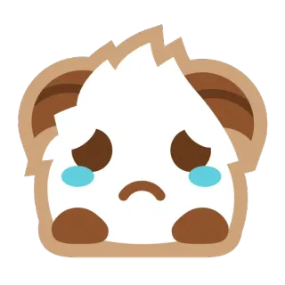 😞 traurig, weinen, emotion, cartoon, sticker telegram sticker