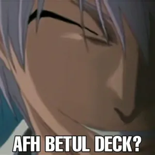 🗿 AFH BETUL DECK? telegram sticker