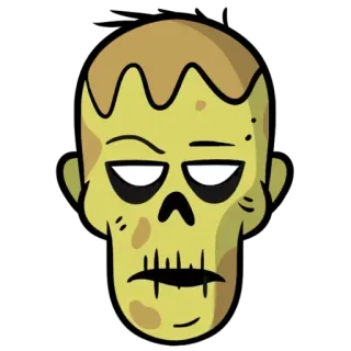 🧟‍♂️ Zombie, Halloween, Untoter, Monster, Gruselig telegram sticker