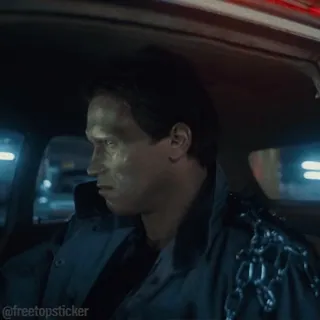 😒 Terminator @freetopsticker 터미네이터, 영화, 사이보그, SF, 안드로이드 telegram sticker