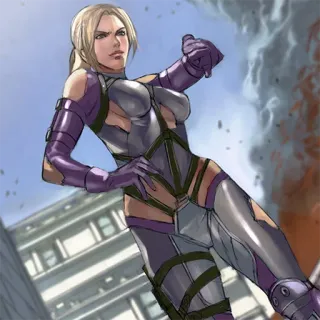 👎 Nina Williams Tekken เกมต่อสู้, วิดีโอเกม, อนิเมะ, นีน่า วิลเลียมส์, การทำลายล้าง telegram sticker
